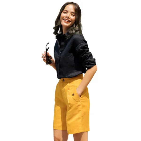 Quần Short Nữ F2 Fashion & Freedom Women QS31-V-S-0420 Màu Vàng Size S