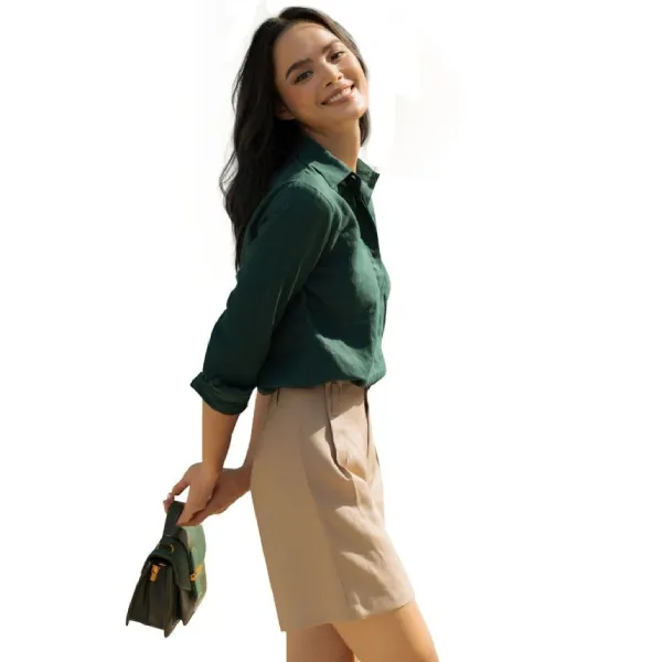 Quần Short Nữ F2 Fashion & Freedom Women QS37-VK-S-0820 Màu Vàng Kem Size S