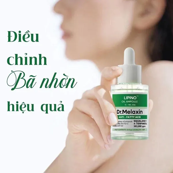 Serum Dưỡng Da, Giảm Mụn Nhờn Dr.Melaxin Lipino Oil Ampoule 30ml