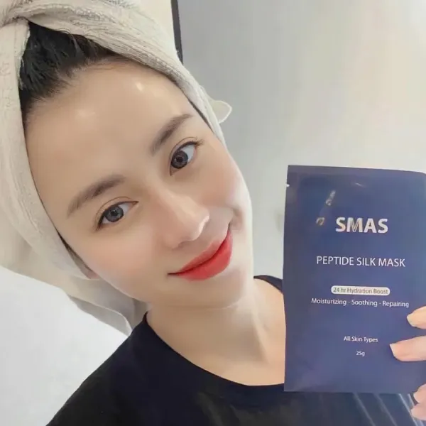 Set 10 Miếng Mặt Nạ Hỗ Trợ Cấp Ẩm SMAS Peptide Silk Mask (10 x 25g)