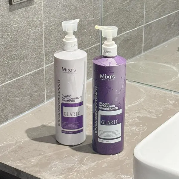 Set Dầu Gội Và Xả Giảm Gàu Mixrs Glaric Màu Tím (800ml x 2)