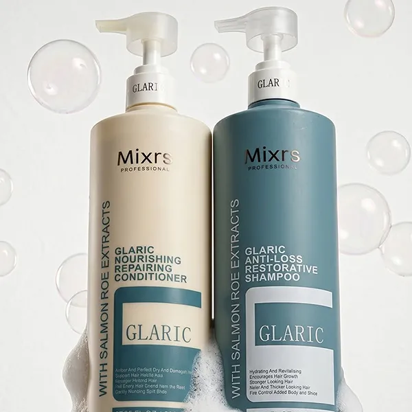 Set Dầu Gội Và Xả Kích Thích Mọc Tóc Mixrs Glaric Màu Xanh Dương (800ml x 2)
