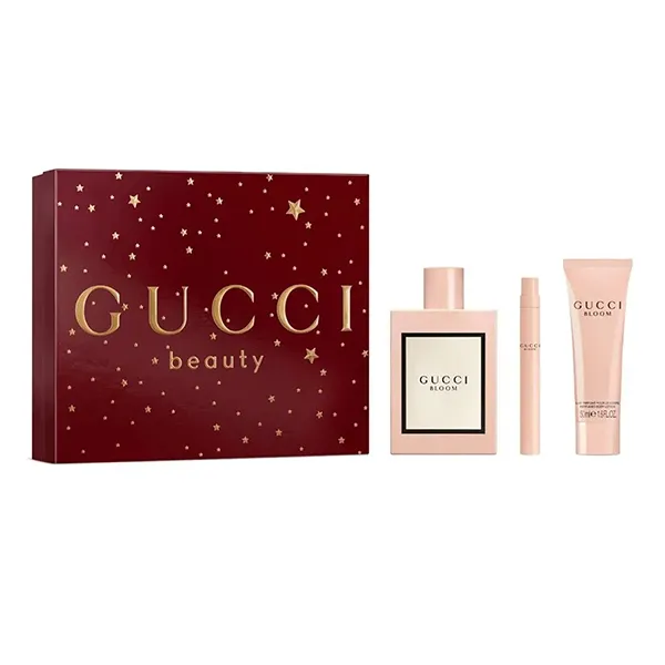 Set Nước Hoa Nữ Gucci Bloom EDP (100ml + Mini 10ml + Dưỡng Thể Body Lotion 50ml) 3 Món