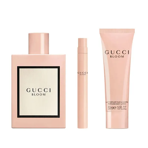 Set Nước Hoa Nữ Gucci Bloom EDP (100ml + Mini 10ml + Dưỡng Thể Body Lotion 50ml) 3 Món