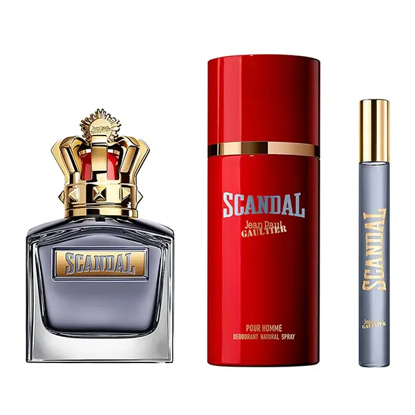 Set Nước Hoa Nam Jean Paul Gaultier Scandal Pour Homme EDT 100ml+ 10ml Và Xịt Khử Mùi Deodorant Spary 150ml