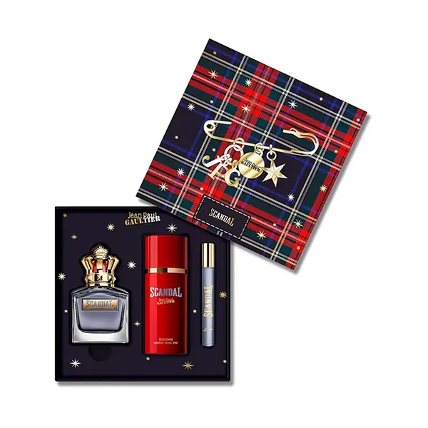 Set Nước Hoa Nam Jean Paul Gaultier Scandal Pour Homme EDT 100ml+ 10ml Và Xịt Khử Mùi Deodorant Spary 150ml