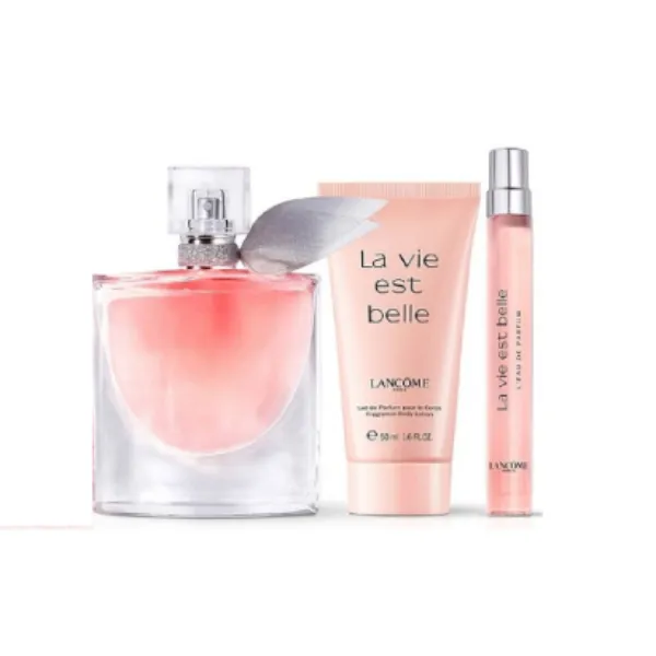 Set Nước Hoa Nữ Lancôme La Vie Est Belle Perfume And Lotion Gift Set 3 Món (EDP 50ml + EDP 10ml + Body Lotion 50ml)