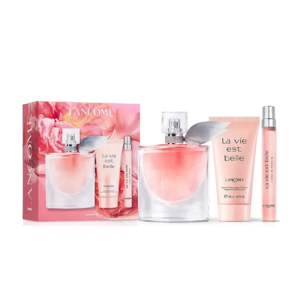 Set Nước Hoa Nữ Lancôme La Vie Est Belle Perfume And Lotion Gift Set 3 Món (EDP 50ml + EDP 10ml + Body Lotion 50ml)