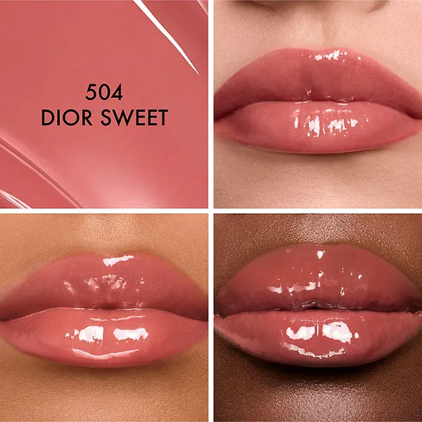Son Dior Addict Glass Lipstick 504 Dior Sweet Màu Đỏ Hồng