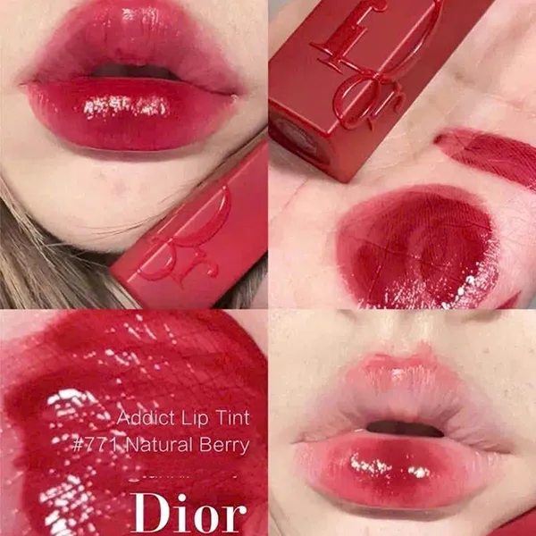 Son Dior Addict Lip Tint Màu 771 Natural Berry Đỏ Hồng 5ml