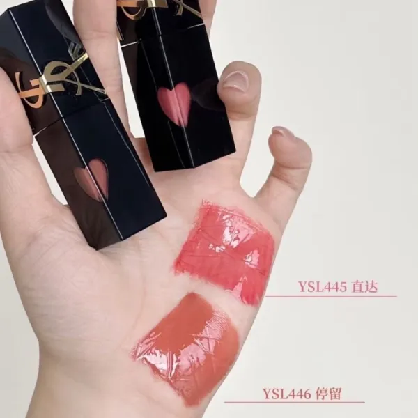 Son Kem Yves Saint Laurent YSL The Inks Vinyl Cream 446 Spiced Secret Màu Cam Đào