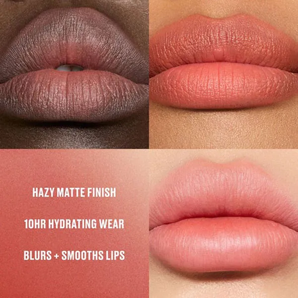 Son Lì MAC Powder Kiss Hazy Matte Lipstick 314 Mull It Over Màu Cam Hồng Đào