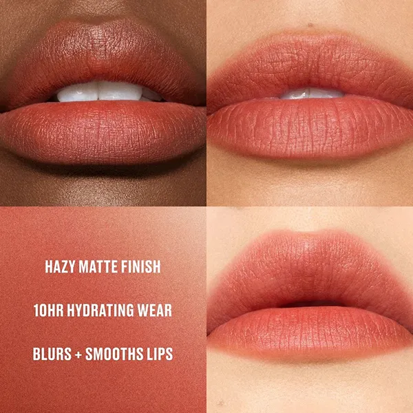 Son Lì MAC Powder Kiss Hazy Matte Lipstick 925 Marrakesh-Mere Màu Cam Nâu