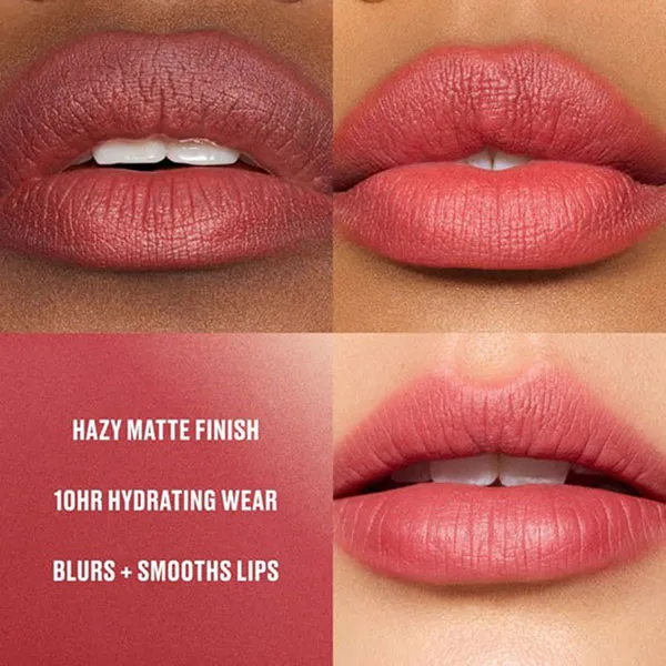 Son Lì MAC Powder Kiss Hazy Matte Lipstick 926 Dubonnet Buzz Màu Đỏ Nâu Trầm