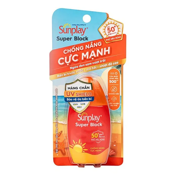 Sữa Chố.ng Nắng Sunplay Super Block SPF50+ PA++++ 70g