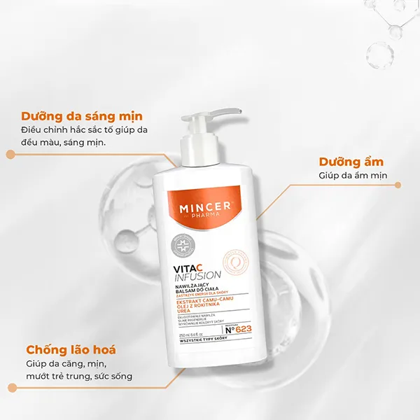 Sữa Dưỡng Thể Mincer Pharma Vita C Infusion Body Lotion 250ml