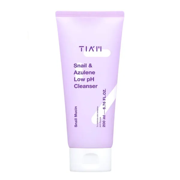 Sữa Rửa Mặt Làm Dịu & Hỗ Trợ Phục Hồi Da TIA'M Snail & Azulene Low pH Cleanser 200ml
