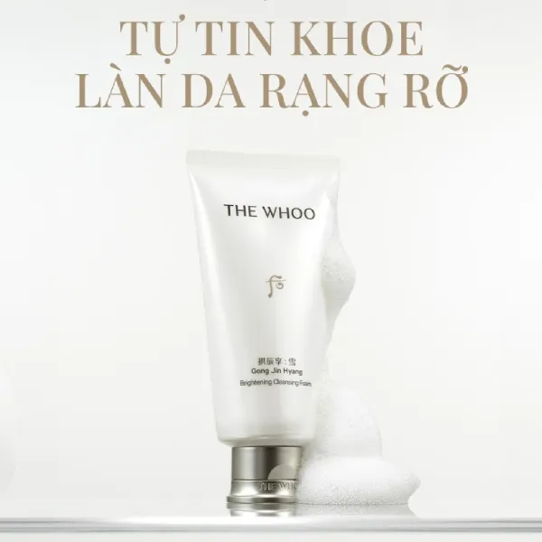 Sữa Rửa Mặt Hỗ Trợ Làm Sáng Da Whoo GJH Brightening Cleansing Foam 180ml