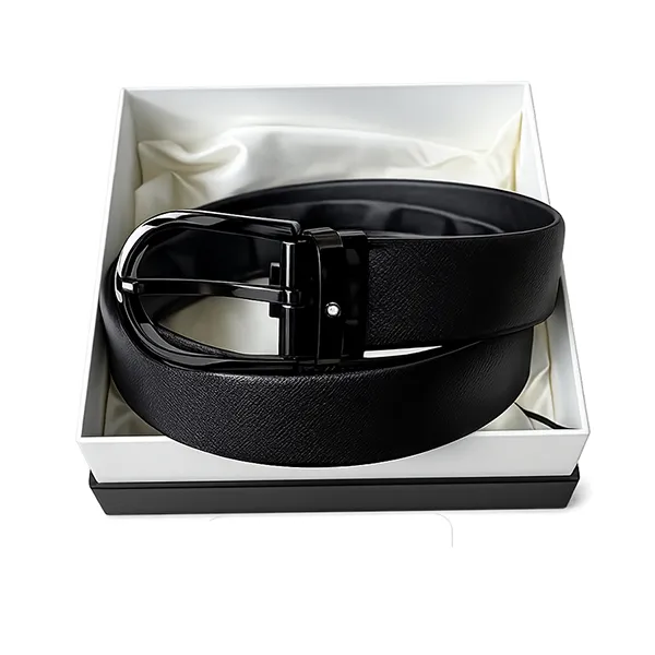 Thắt Lưng Nam Montblanc Leather Belt 30mm Màu Đen