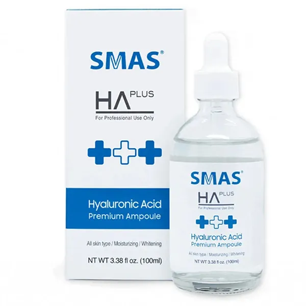 Tinh Chất Cấp Nước Sáng Da SMAS HA Plus Hyaluronic Acid Premium Ampoule Serum 100ml
