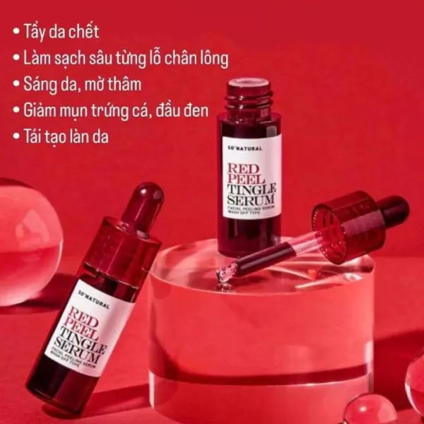 Tinh Chất Hỗ Trợ Tái Tạo Da Sinh Học So'Natural Red Peel Tingle Serum 11ml