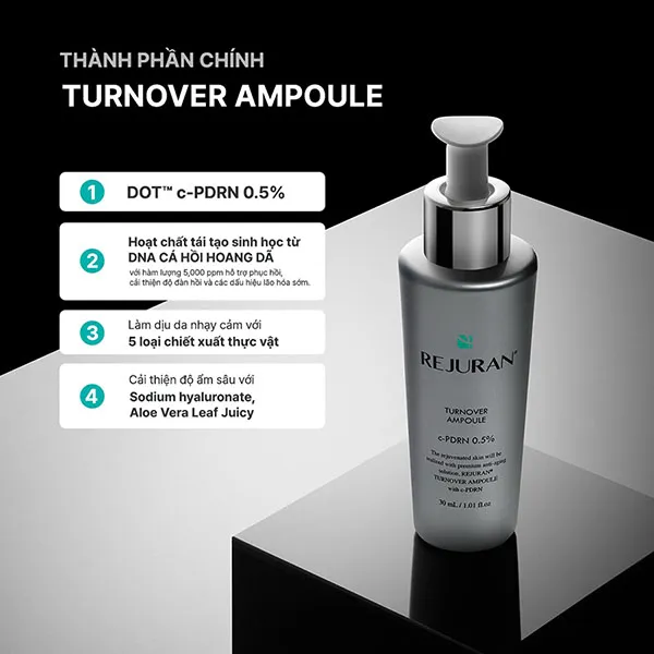Tinh Chất Phục Hồi, Tái Tạo Da Rejuran Turnover Ampoule Serum 30ml