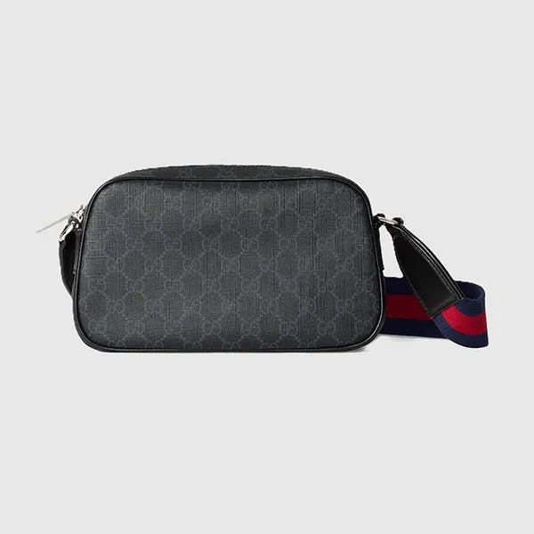 Túi Đeo Chéo Nam Gucci GG Crossbody Bag x Supreme Black 792097-FADJA-1042 Màu Đen Xám