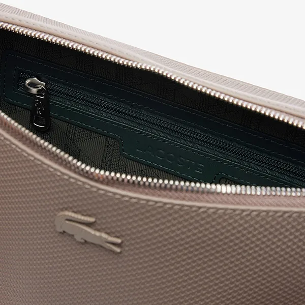 Túi Đeo Chéo Nam Lacoste Chantaco Piqué Leather Reporter Bag NH3270CE Q80 Màu Nâu