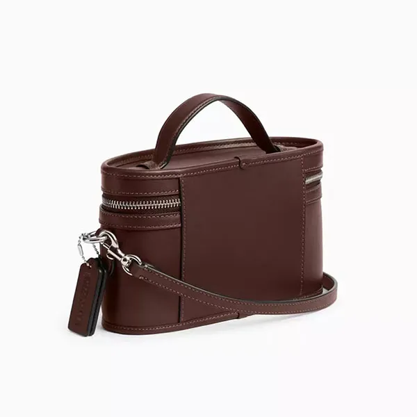 Túi Đeo Chéo Nữ Coach Trail Bag in Glovetanned Leather CBG93 Brown Màu Nâu