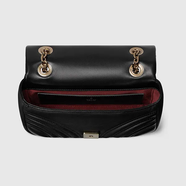 Túi Đeo Vai Nữ Gucci GG Marmont Small Shoulder Bag 837280 AAE38 1000 Màu Đen