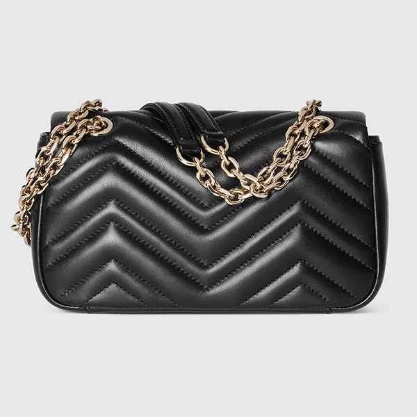 Túi Đeo Vai Nữ Gucci GG Marmont Small Shoulder Bag 837280 AAE38 1000 Màu Đen
