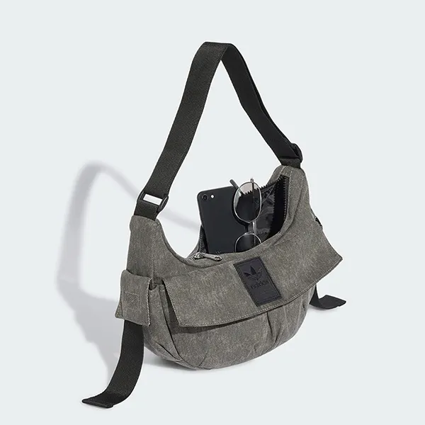 Túi Đeo Vai Unisex Adidas Moon Bag KR3940 Màu Xám