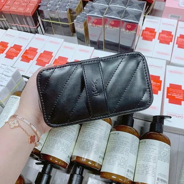 Túi Đựng Cọ & Mỹ Phẩm Yves Saint Laurent YSL Premium Vanity Gift Màu Đen