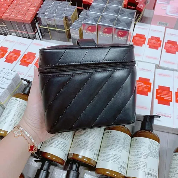 Túi Đựng Cọ & Mỹ Phẩm Yves Saint Laurent YSL Premium Vanity Gift Màu Đen