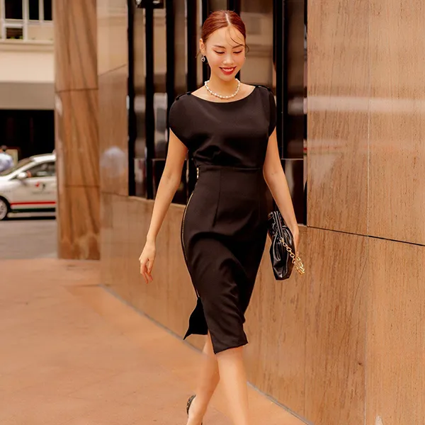 Váy Body Nữ F2 Fashion & Freedom Black Silk Dress Autumn Love Story D663-D-S-1122 Màu Đen Size S