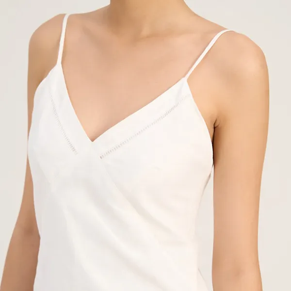Váy Hai Dây Linen Nữ F2 Fashion & Freedom D680-TRẮNG-S-1122 Màu Trắng Size S