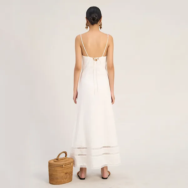 Váy Hai Dây Linen Nữ F2 Fashion & Freedom D680-TRẮNG-S-1122 Màu Trắng Size S