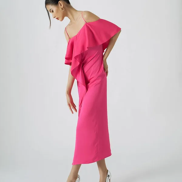 Váy Hai Dây Nữ F2 Fashion & Freedom Lụa Becoming Color Me D518-H-S-0521 Màu Hồng Size S