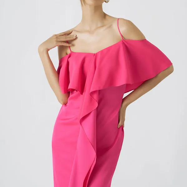 Váy Hai Dây Nữ F2 Fashion & Freedom Lụa Becoming Color Me D518-H-S-0521 Màu Hồng Size S