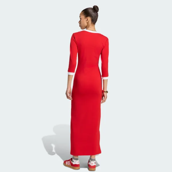 Váy Liền Nữ Adidas Adicolor Classics 3-Stripes Maxi Dress II0750 Màu Đỏ Size XS