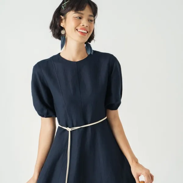 Váy Liền Nữ F2 Fashion & Freedom Becoming Discover D501-XD-S-0321 Màu Xanh Đen Size S
