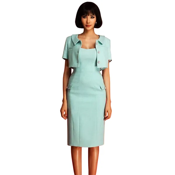 Váy Liền Nữ F2 Fashion & Freedom Blue Velvet Dress I Can And I Will HT-D01-XPT-S-0121 Màu Xanh Blue Size S