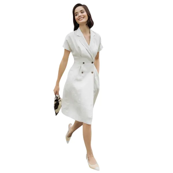 Váy Liền Nữ F2 Fashion & Freedom D411-K-0920-S Màu Kem Size S