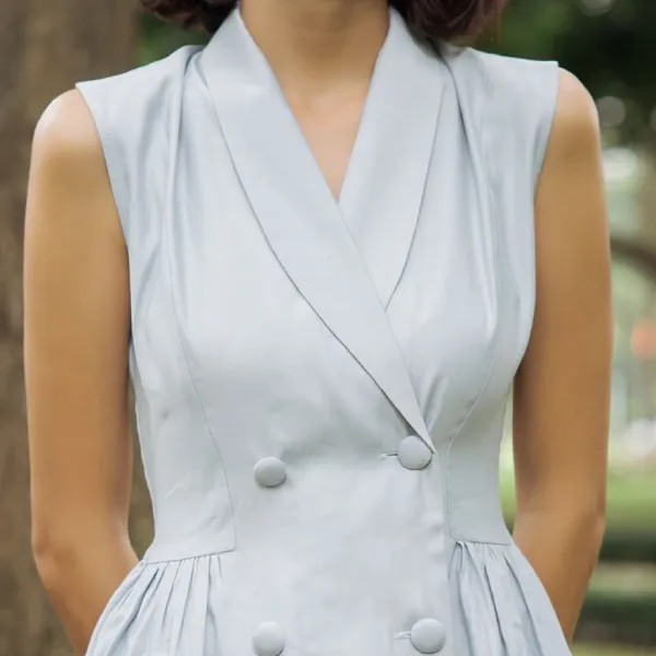Váy Liền Nữ F2 Fashion & Freedom D308-XN-S-0920 Màu Xanh Size S