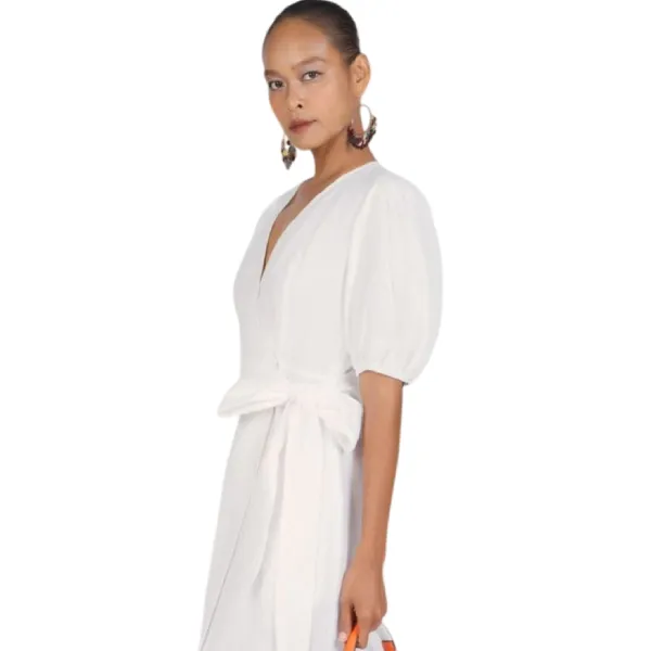 Váy Liền Nữ F2 Fashion & Freedom New Linen New Horizon D593-T-S-0322 Màu Trắng Size S