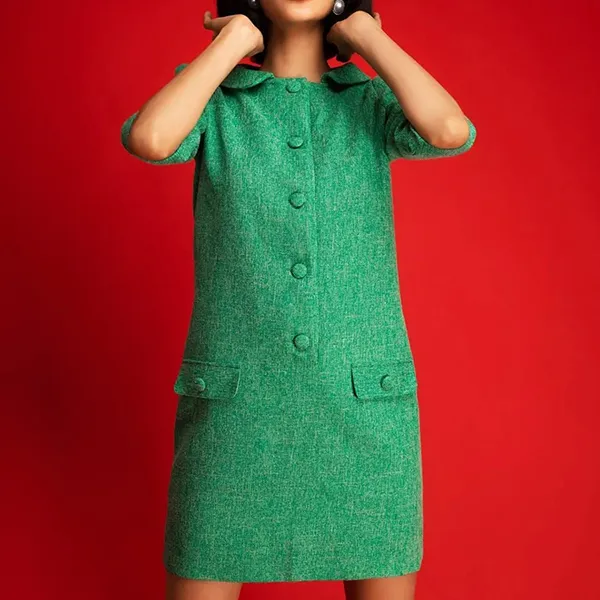Váy Liền Nữ F2 Fashion & Freedom Ruby Green I Can And I Will HT-D02-XL-S-0121 Màu Xanh Green Size S