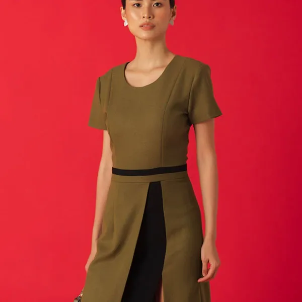 Váy Liền Nữ F2 Fashion & Freedom Ruby Key Colour Trends D547-XC-S-1021 Màu Xanh Cốm Size S