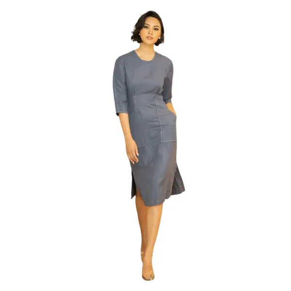 Váy Liền Nữ F2 Fashion & Freedom Stay Classy D388-XT-S-1020 Màu Xanh Size S