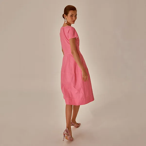 Váy Linen Nữ F2 Fashion & Freedom Becoming Unveil D521-HCN-S-0721 Màu Hồng Size S