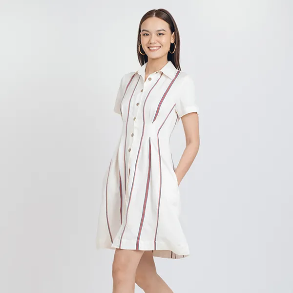 Váy Linen Nữ F2 Fashion & Freedom D374-T-S-0421 Màu Trắng Size S